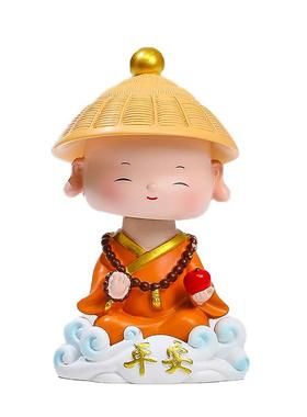 中式祥云和尚家居办公桌面摆书房客厅酒柜玄关件公装饰品解小RCXY