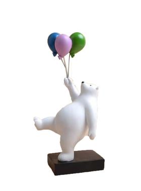 北欧创意墙上气球熊壁装饰饰挂房件客MJ厅儿童卧室墙内壁背景墙挂