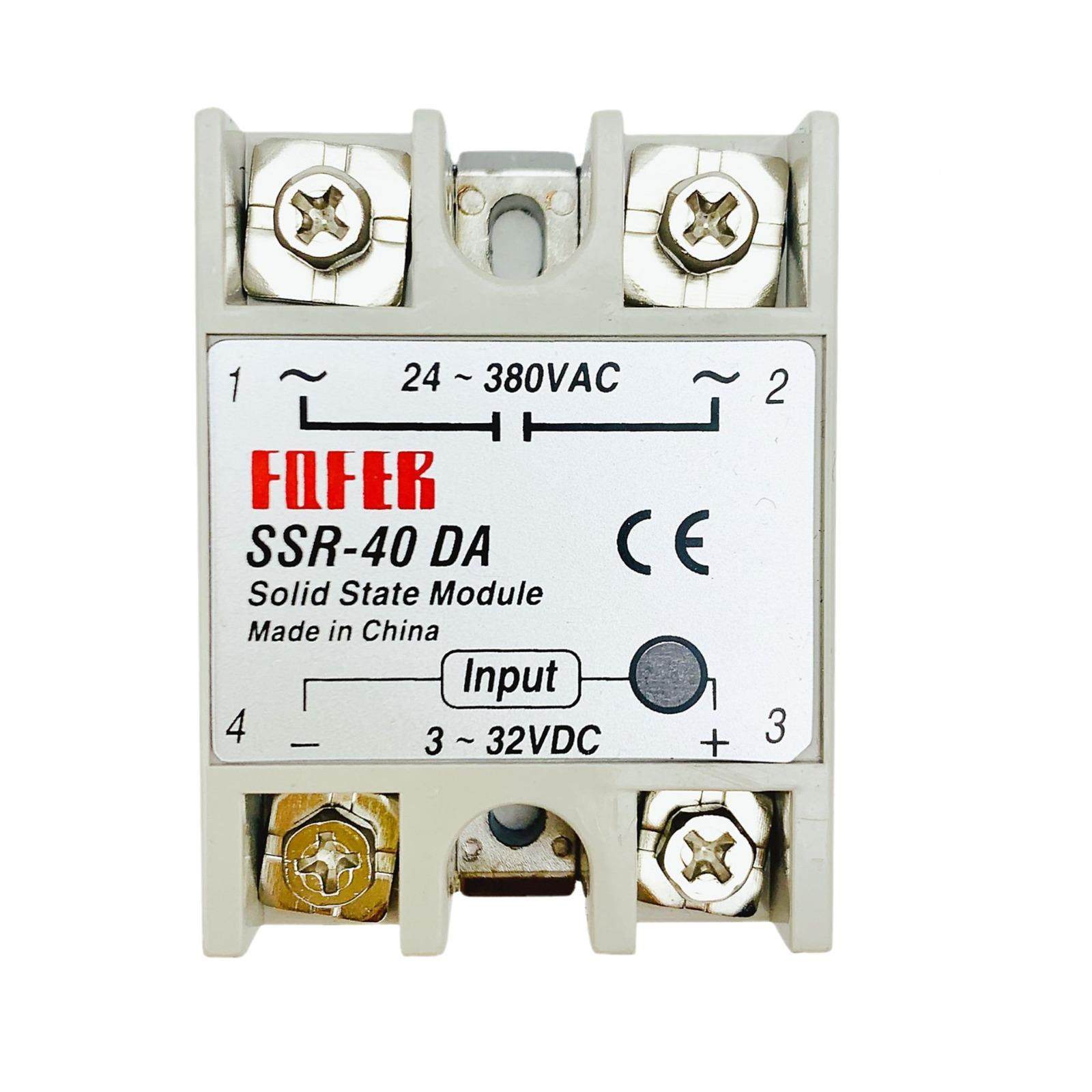 型固态继器SSR-25DA40DA60405DA80D小A阳明4单相直流控交流0AA电2