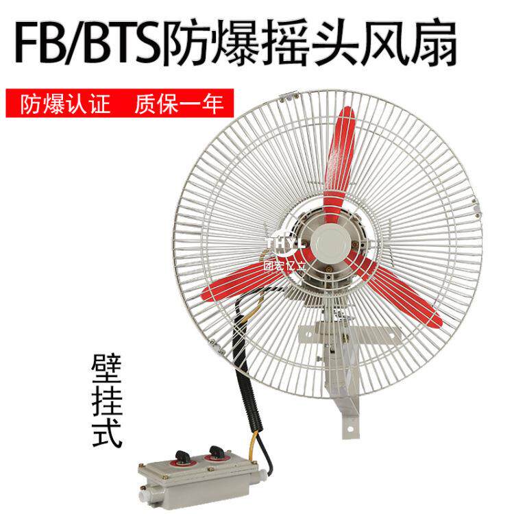 防爆电风扇BTS-500/600/750防爆摇头扇落地式壁式220V/380V