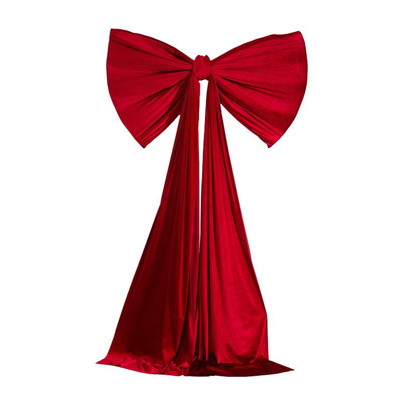 婚房布卧置套装大特号红蝴蝶结新婚房门客厅FXF1801景室床头背墙