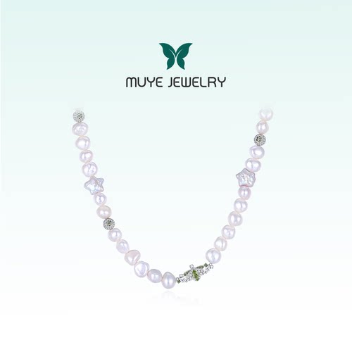 天然淡水珍珠项链MUYE/牧野长款