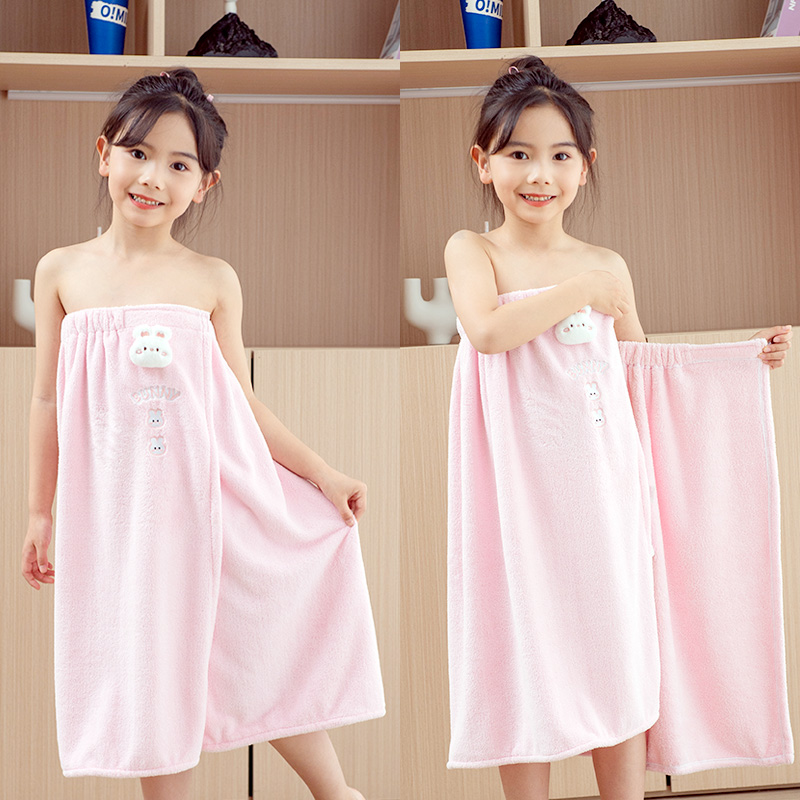 儿童浴裙浴袍可穿可裹2025新款
