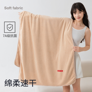 7A抗菌比纯全棉吸水速干男女家用成人加大裹巾 浴巾三件套2025新款
