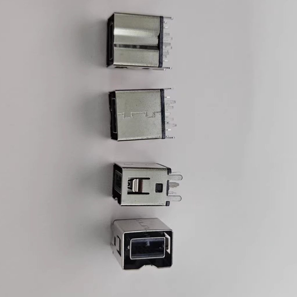 1394 插头 连接器 IEEE 1394B 9PIN公头 DIP 直插 焊电路板 插头