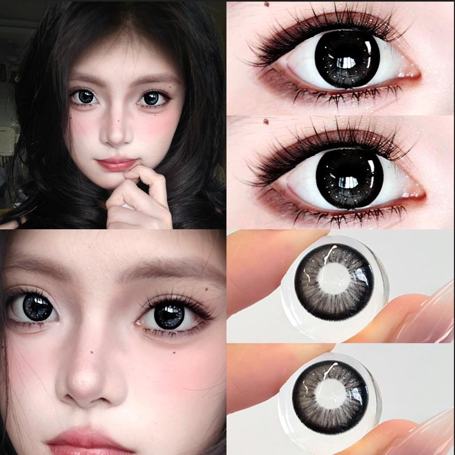 美瞳日抛10片纯欲雾面雪山彩色隐形眼镜混血感女大小直径自然HQ