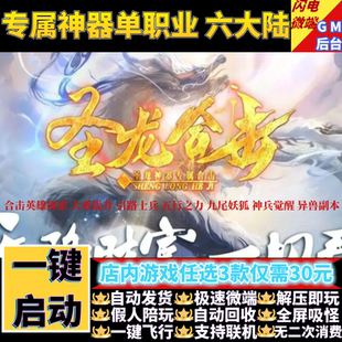 传奇单机版圣龙合击英雄探索专属神器单职业6大陆假人GM后台微端