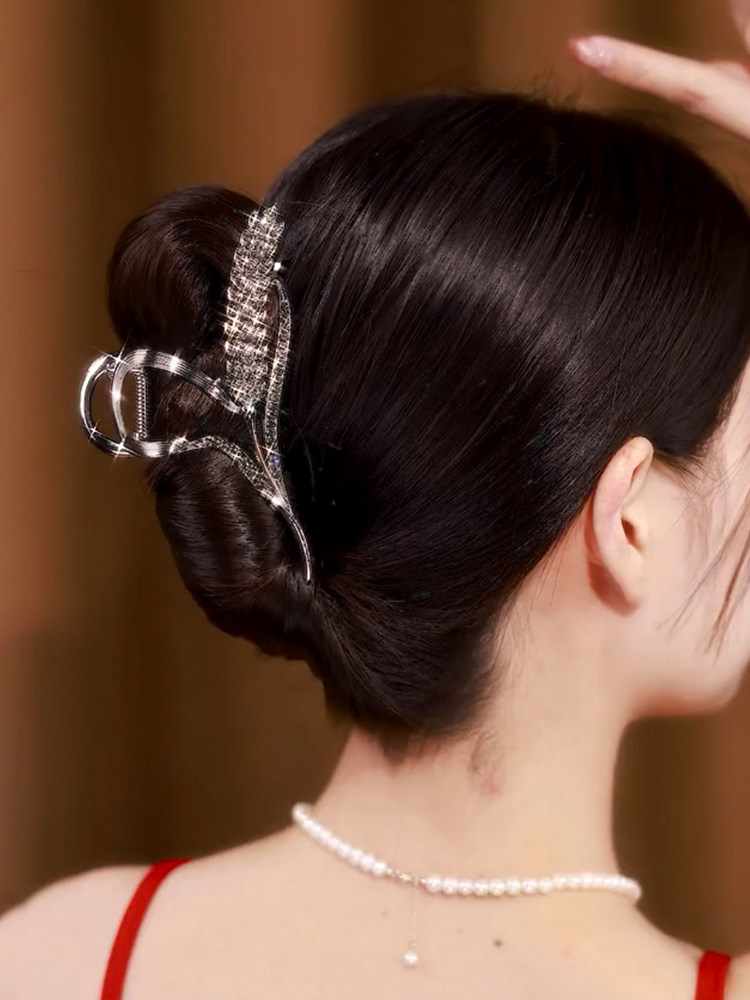 2026新款麦穗抓夹女高级感发夹后脑勺优雅鲨鱼夹发卡夹子头饰发抓