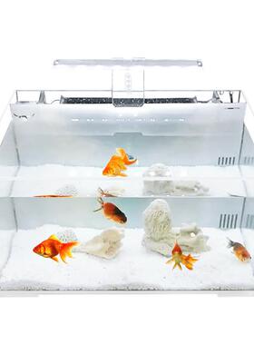 nuu-04背滤鱼缸侧滤养草虾懒水族龟客厅开放式亚克力小型箱水泵免