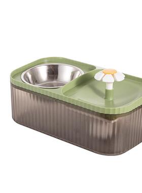 增猫咪狗狗喝水兴趣食喂饮水器体018机易清洁宠物猫加多宠家一庭