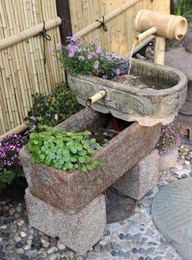 KI9S中庭院假观山流水摆件循环造水式景花园台小鱼池EQN装饰景喷