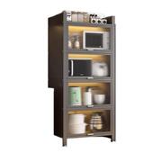 加粗新款 尘NCU厨置物架落地多层防收柜纳家用碗房柜餐边柜橱储物