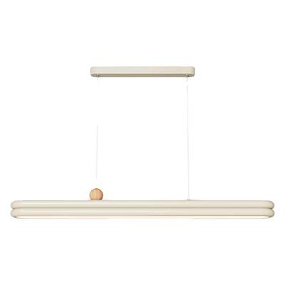 全光谱餐厅吊现灯代约奶油风网红灯爆款长条餐桌法式具一简字吊灯