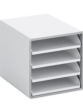 收桌面屉架开纳放式多层文件整架理办公JW3530桌A4分层抽式资料柜