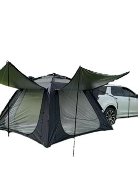 户外便帐篷全动携式自野营滩露营假双CEC层折沙叠速开免搭建车尾