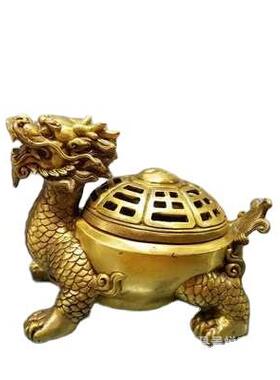 铜熏香炉黄铜香摆炉件龟铜龙铜香炉鹿CCS款卧炉款多款可选