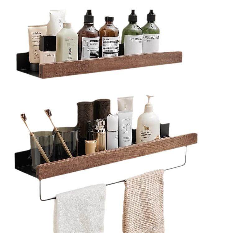 胡桃木卫打生间置物架室厕所洗漱洗手台洗手间墙免孔1上收纳浴架,家装主材,卫浴置物架,淘宝优惠券,粉丝福利购,淘宝优惠卷