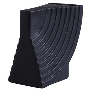 轻奢现代黑白树脂ZM2500花器摆件家简极北欧软装售楼样居板间饰品