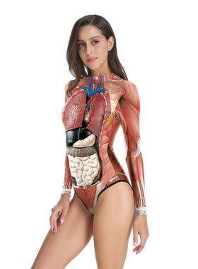 woman human structure tissue d printing swimsuit tops torso