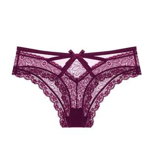 womens romantic low lace briefs thin breathable waist ultra