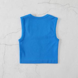 outdoor size collar vest threaded yoga square