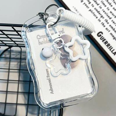 Binder Photocard Holder Cute Keychain Photo Card Case Idol C