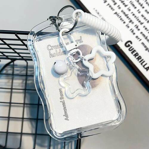 Binder Photocard Holder Cute Keychain Photo Card Case Idol C