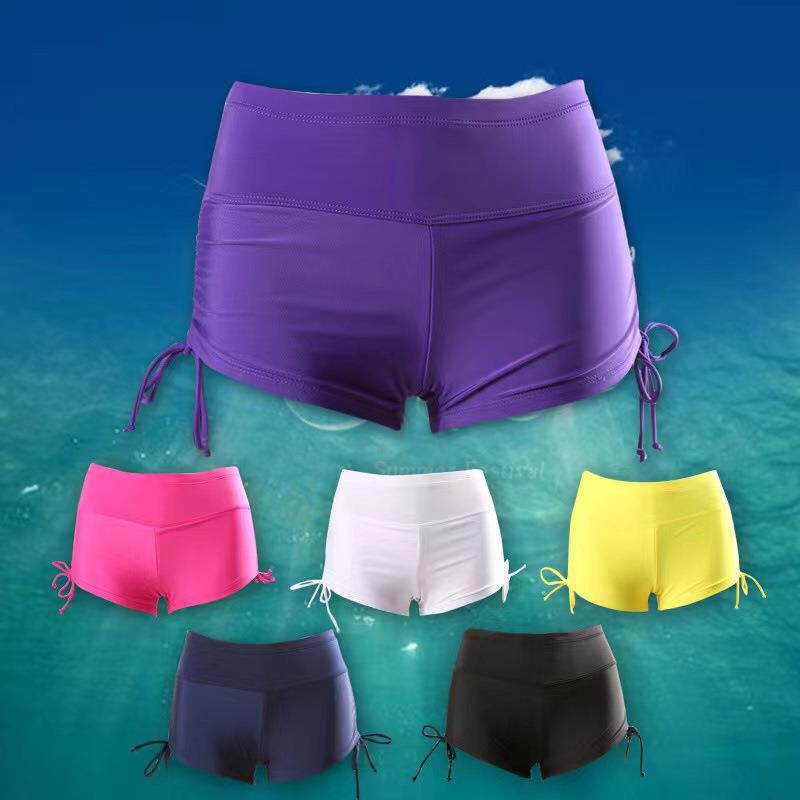 drawstring trunks swimming safety shorts yoga sports boxer