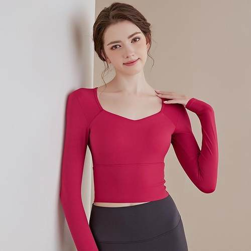 clothes fitness clothes training Pilates tops yoga T-shirts