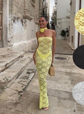 party evening club ladies dress bodycon slim though see