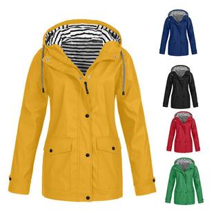 windproof waterproof jacket transition hooded coat women