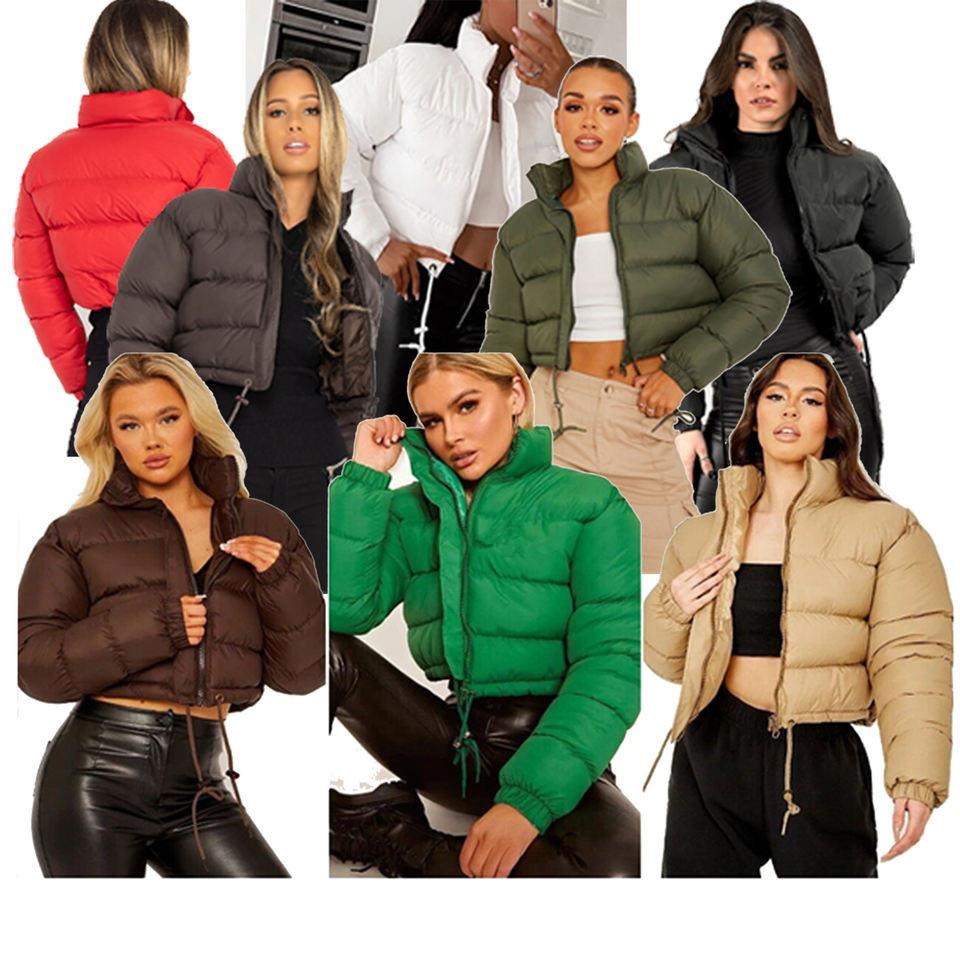 fall winter solid down coat puffer jacket and coats for