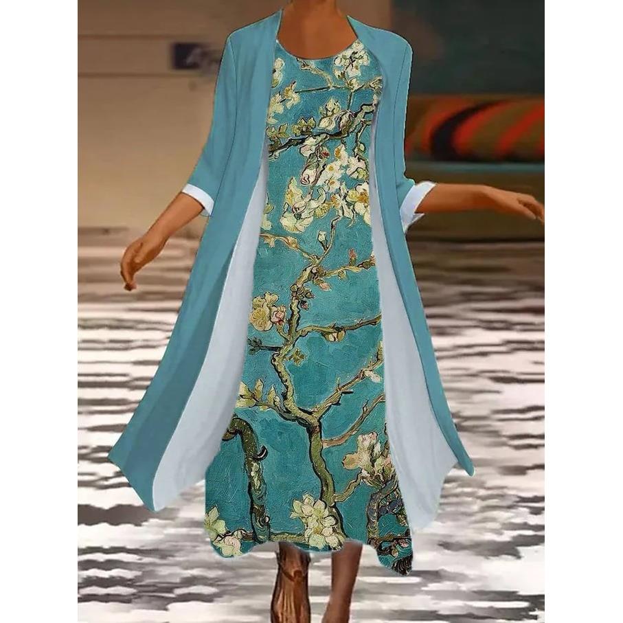 plus size -xl elegant fashion loose party dress new chiffon