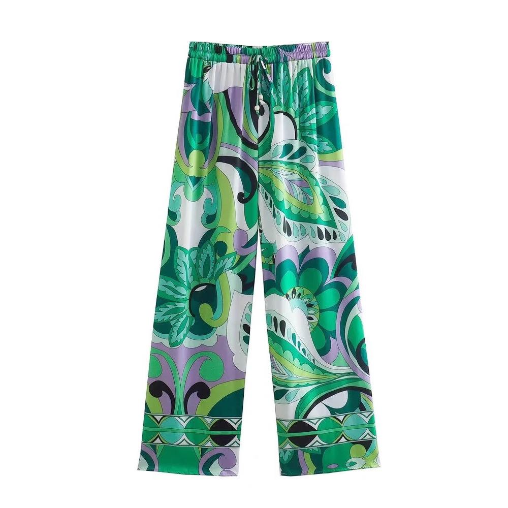 women suit skirt short shirt green long-sleeved loose