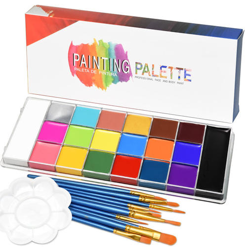 Professional 20 Shade Oil Paint Palette for Stage & Body Art