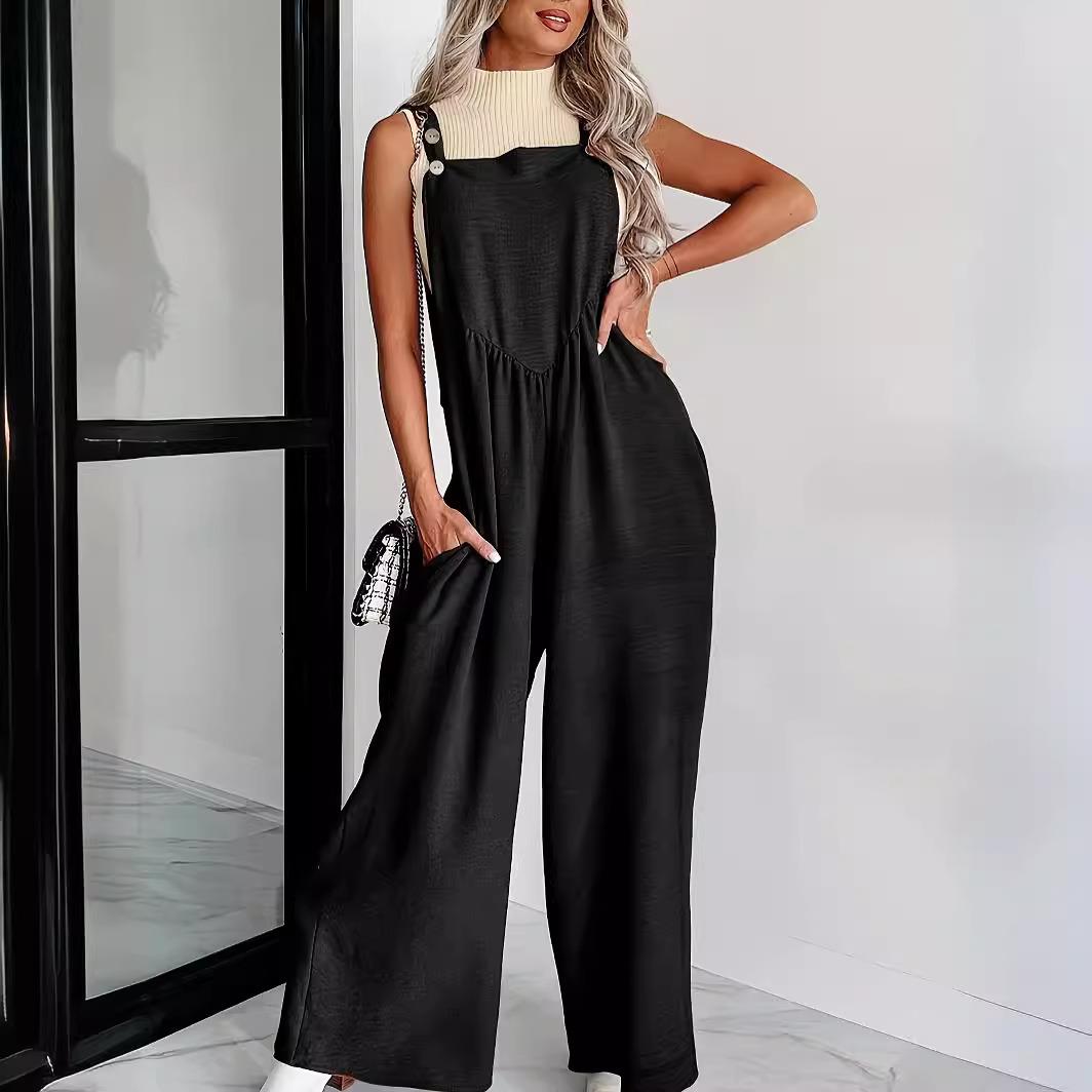 Women for Jumpsuit Overalls Sleeveless Casual Pants Leg
