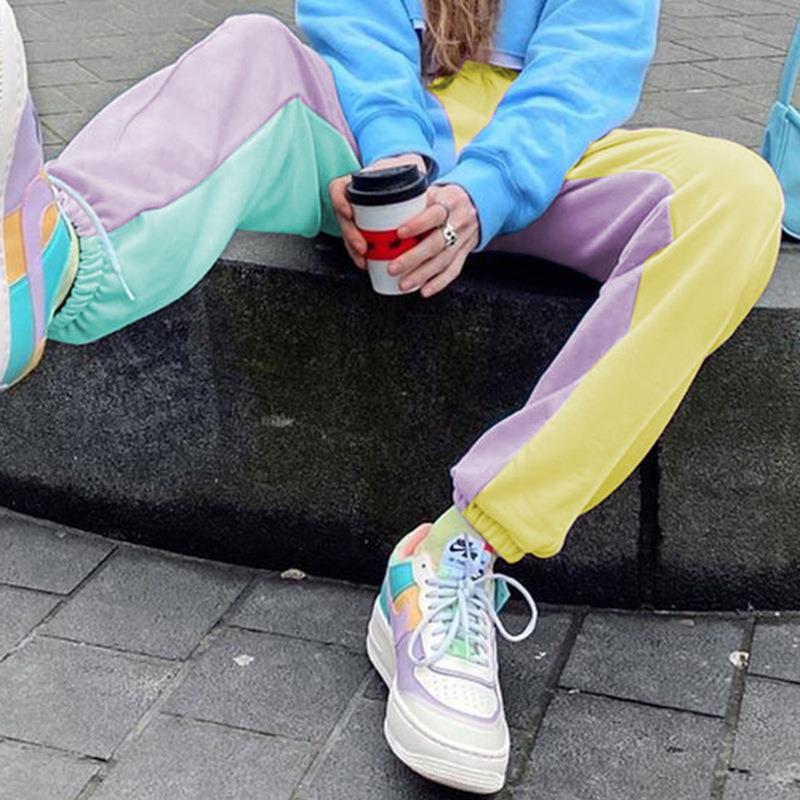 pants trendy dance women for color sweatshirt all-match