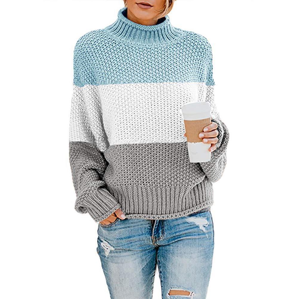 thread sweater knitted thick block pullover cardigan Womens