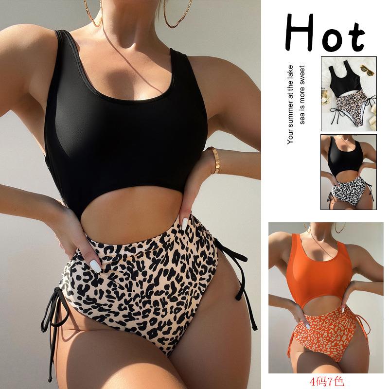 two swimsuit swimsuit leopard print piece piece one Bikini