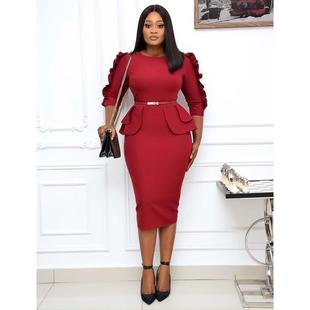 Professional office skirt temperament commuting plus size