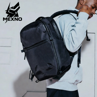 新款休闲商务机能通勤双肩包男款多功能防水书包男士户外旅行背包