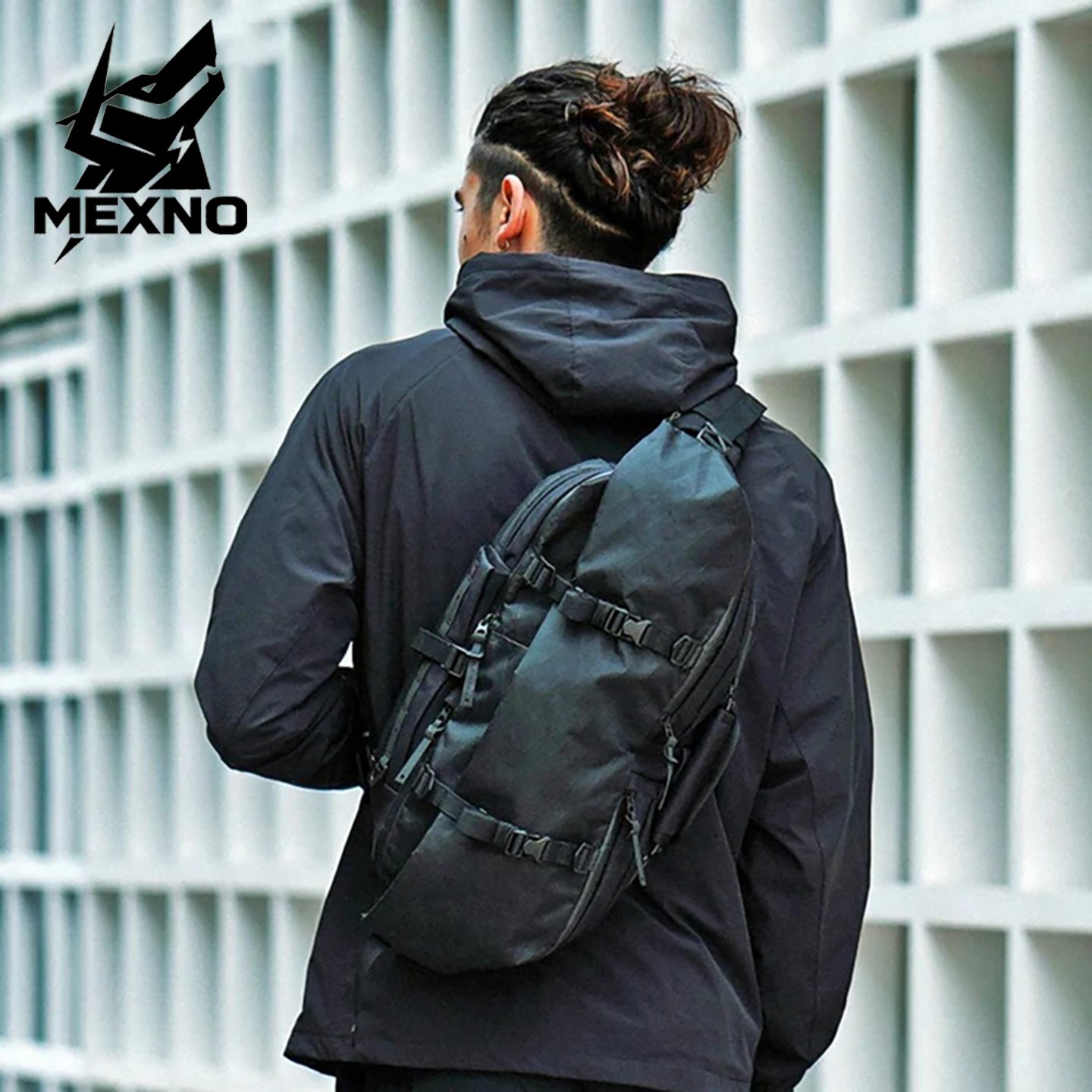 新款男士机能运动双肩包背包斜跨户外通勤胸包旅行电脑x-pac书包,箱包皮具/热销女包/男包,胸包,淘宝优惠券,粉丝福利购,淘宝优惠卷