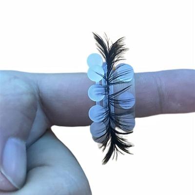 纯养眼圈羊眼毛圈套马毛男士马尾硅胶圈天然海狗弹羊眼圈不掉毛