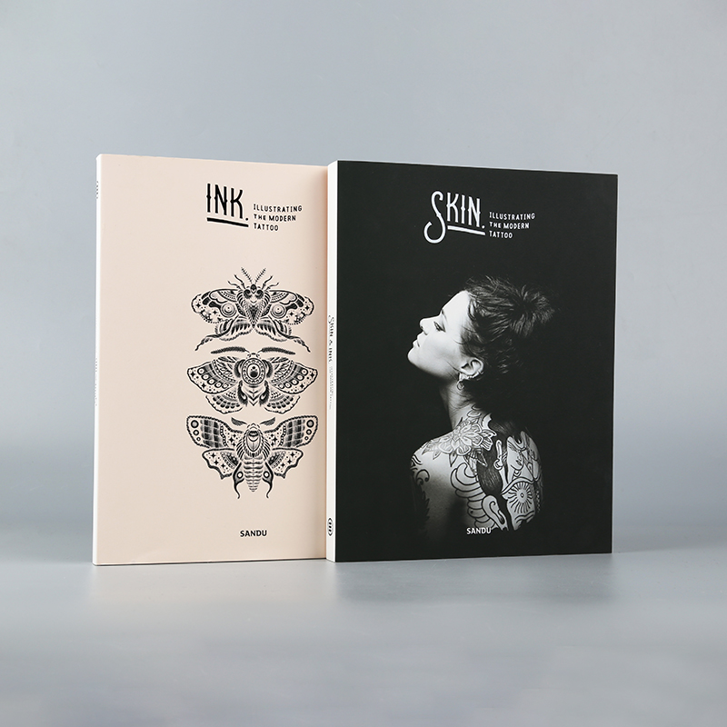 英文原版书籍Skin Ink Illustrating the Modern Tattoo人体油墨现代纹身设计 刺青纹身图案作品手绘艺术画册书籍