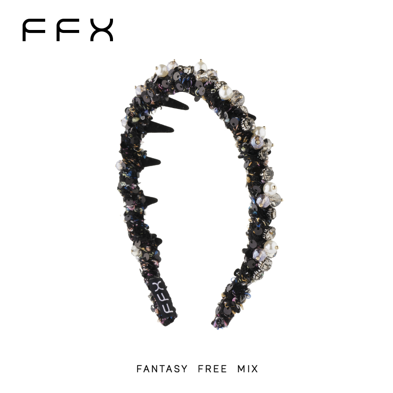 弗弗西FFX[黛影]高颅顶小香风百搭精致优雅齿梳发箍洗脸发卡头箍