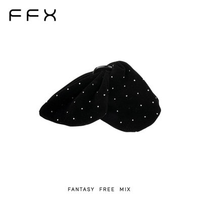 弗弗西FFX丝绒细闪星河黑色蝴蝶抓夹女[蝴蝶心事]后脑勺大号发夹