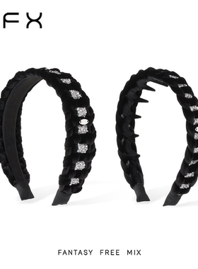 FFX弗弗西[永恒星河]手工编织碎钻麻花发箍高颅顶水钻高级感头饰