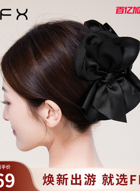 弗弗西FFX多层灵动大蝴蝶结抓夹后脑勺头发发夹高级感女盘发发卡