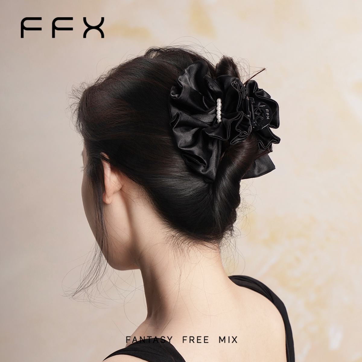 弗弗西FFX显发量鲨鱼夹半扎发图片