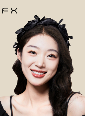 弗弗西FFX[奶油蛋糕]女神发箍气质黑褶皱头箍高级感洋气时尚头饰